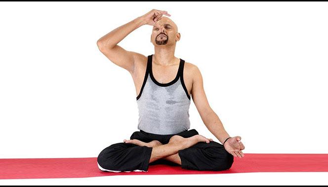 A man Practicing For Pranayama