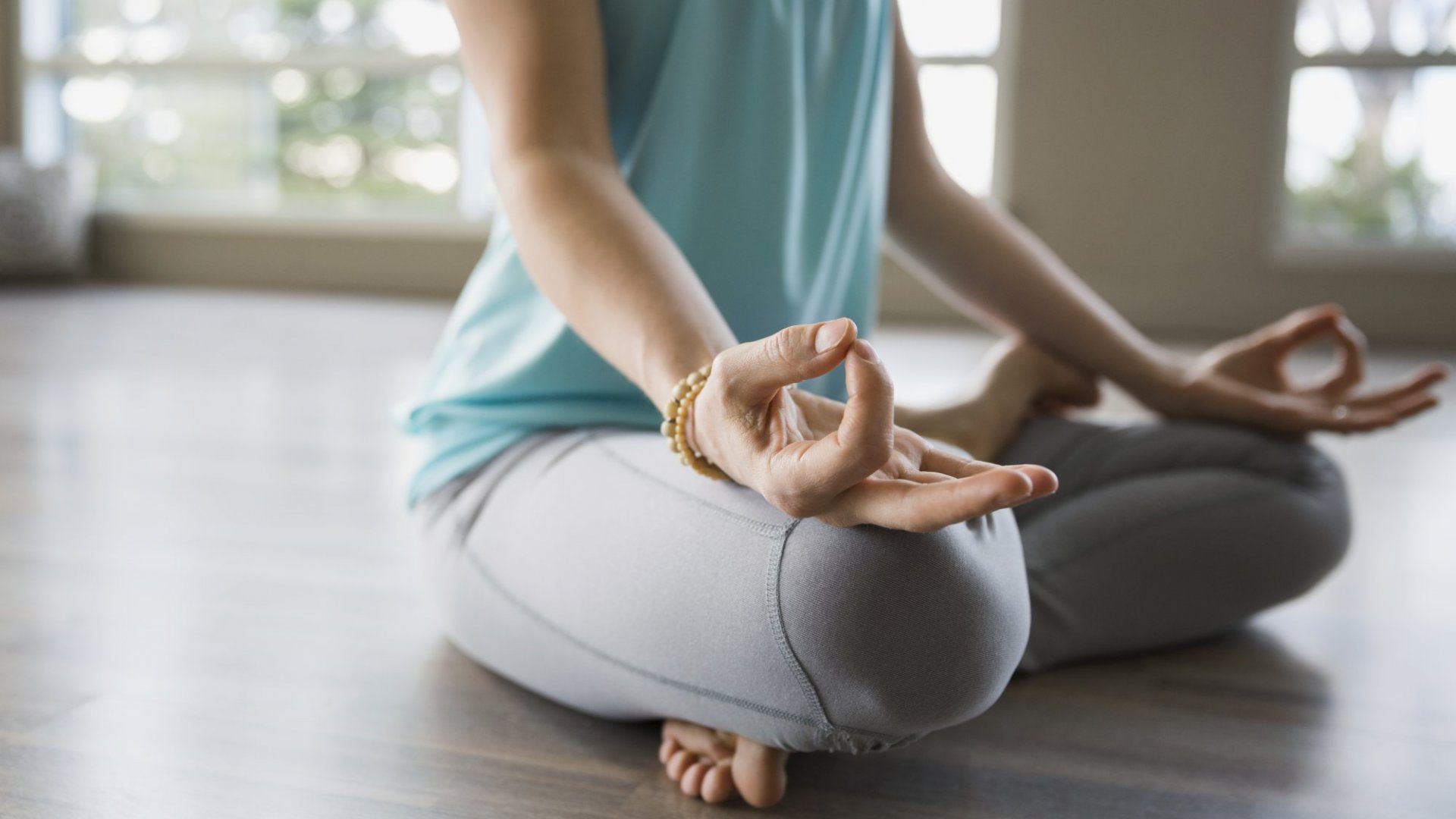 A lady do meditation for meditating our mind and body