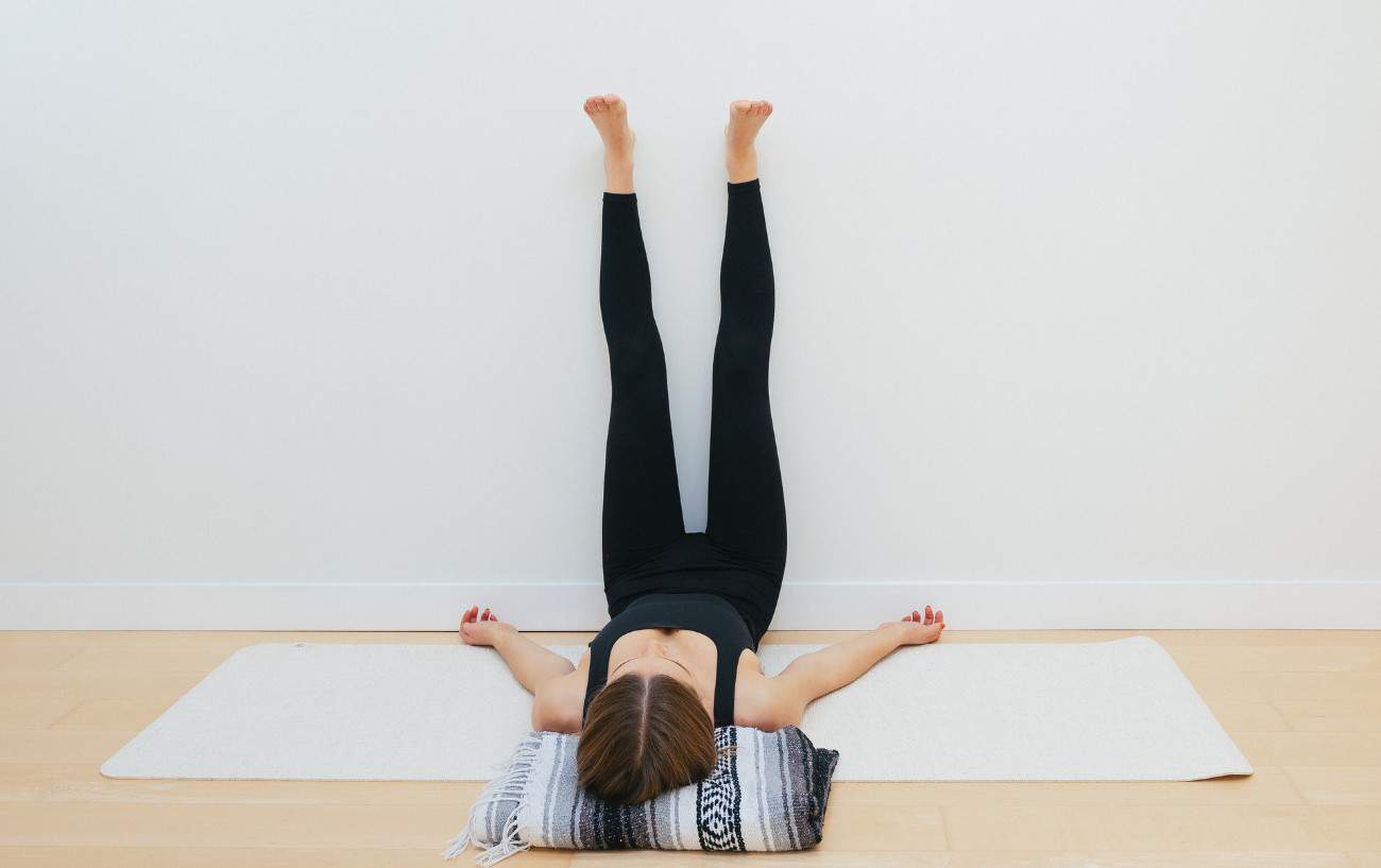 Legs-Up-The-Wall yoga pose