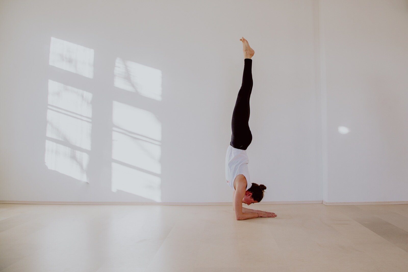 Plank Pose Variation Knee To Nose Elbows Flow Yoga (Phalakasana